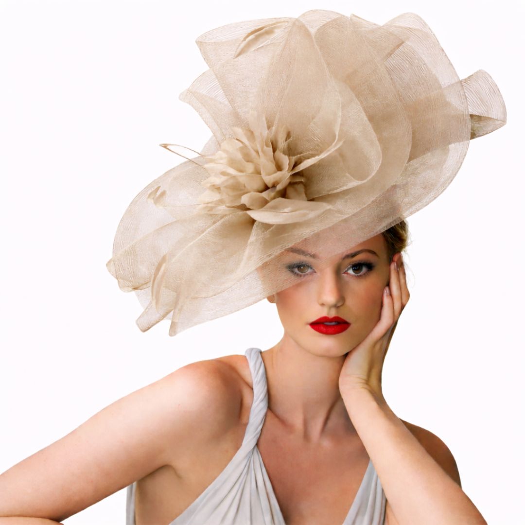 Oyster Occasion Hat by J Bees Millinery - JB19/759