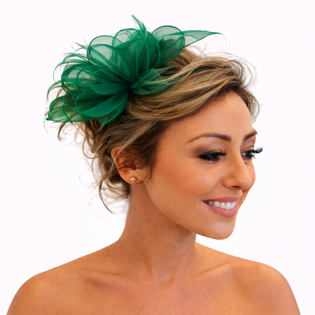 Emerald Fascinator by J Bees Millinery - 9826