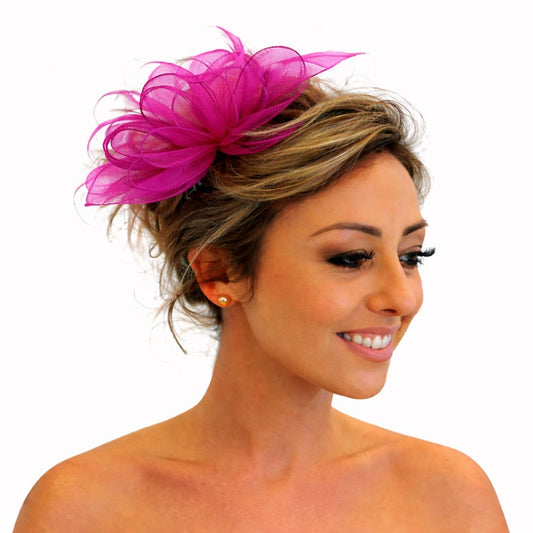 Fuchsia Fascinator by J Bees Millinery - 9826