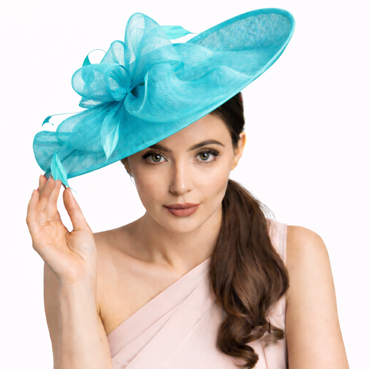 Turquoise Occasion Hat by J Bees Millinery - JB18/100