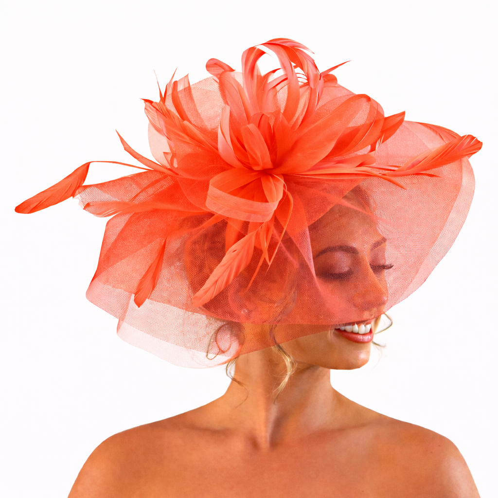 Coral Occasion Hat by J Bees Millinery - JB20/165