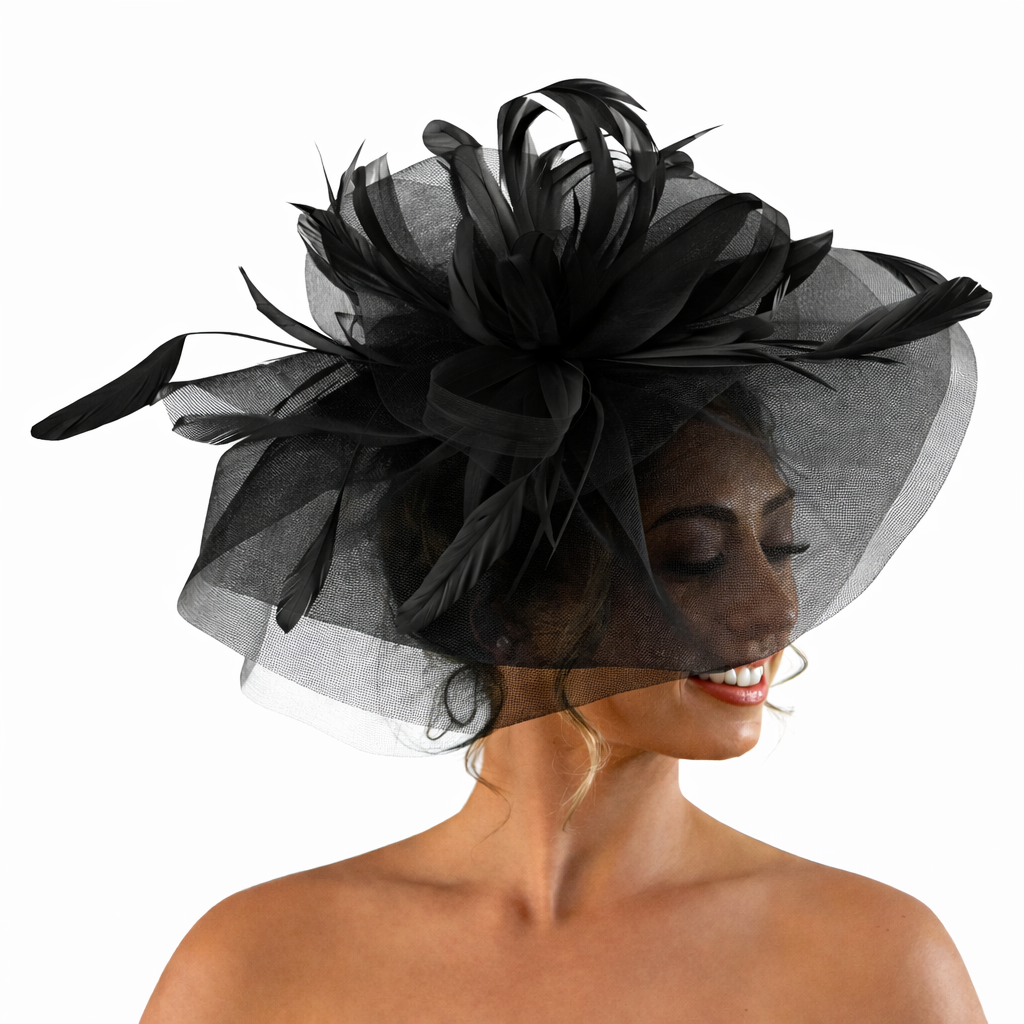 Black Occasion Fascinator by J Bees Millinery - JB20/165