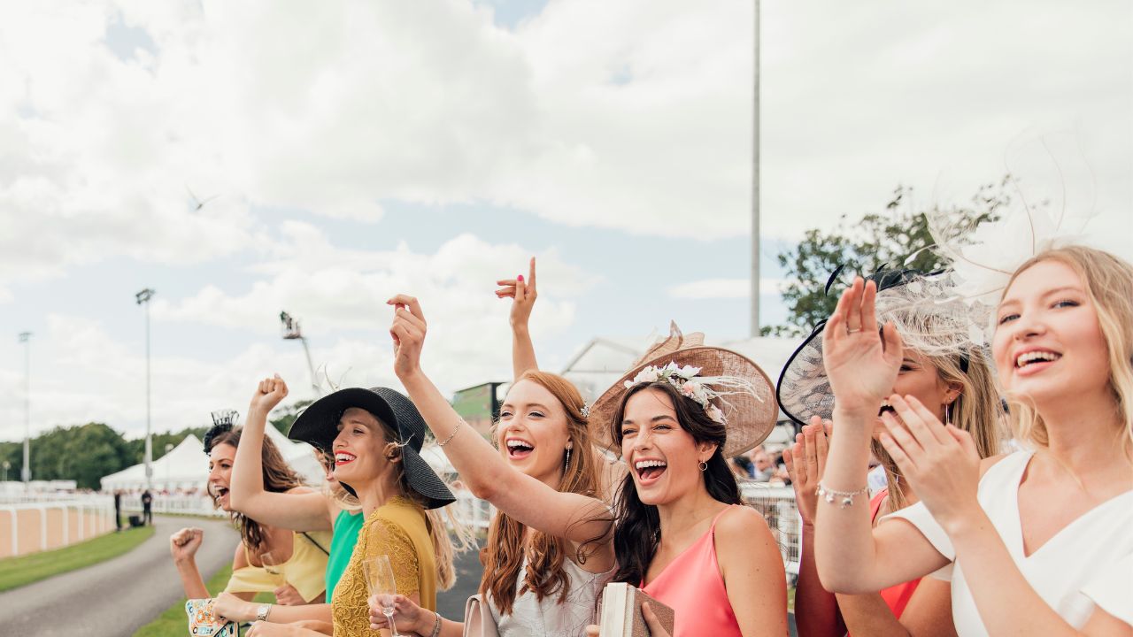 Ladies at the Races in Hats